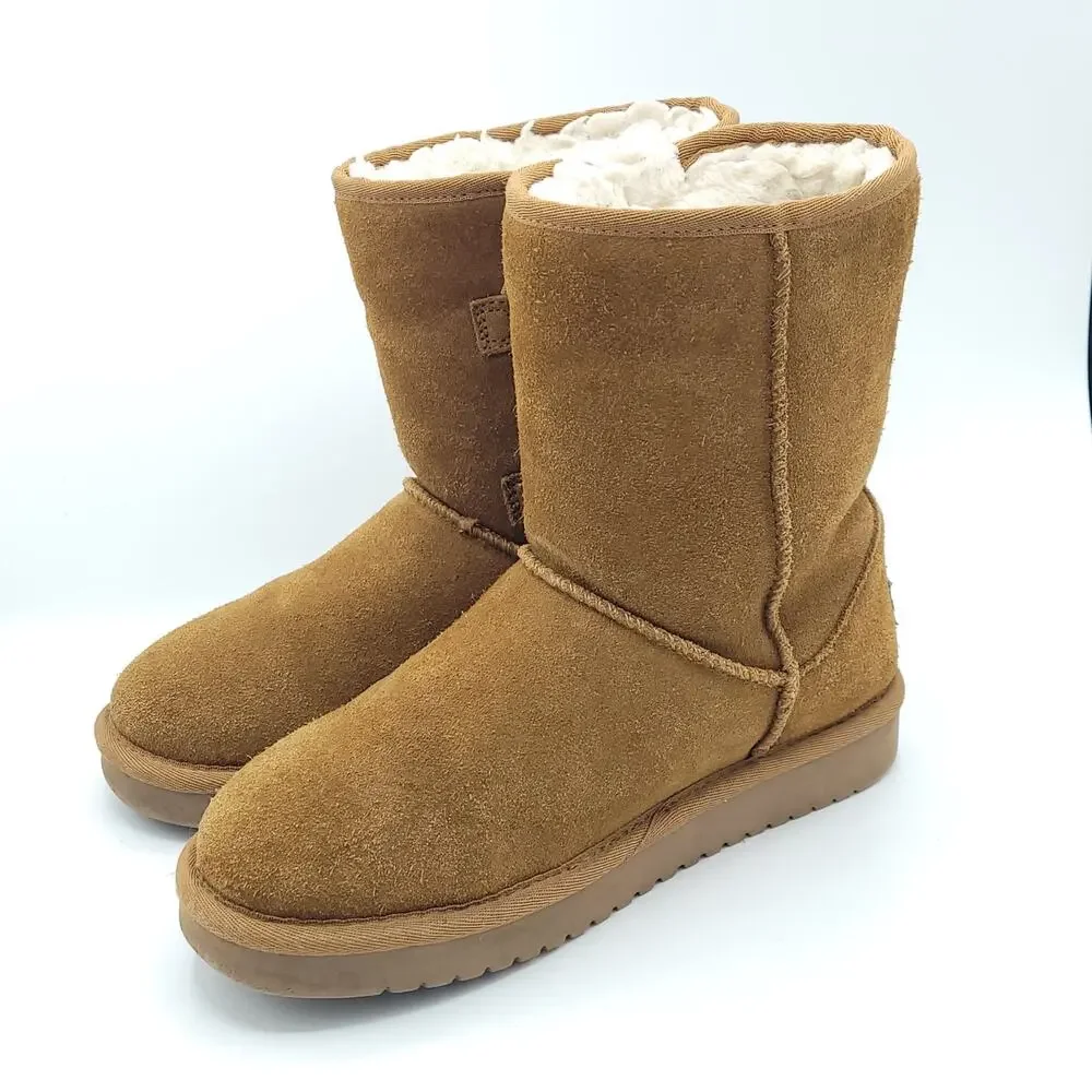 Koolaburra by UGG Victoria Short Winter Boots 1015874 Chestnut women's size 5